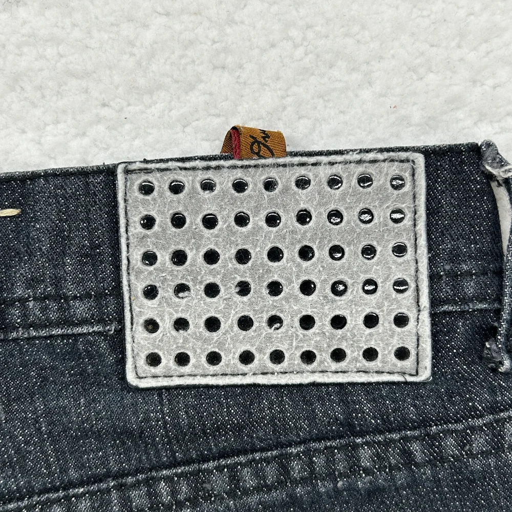 Overhauled Jeans Mens 38x25 Valencia Non Fat Relax Fit Gray Denim Y2K 2000s